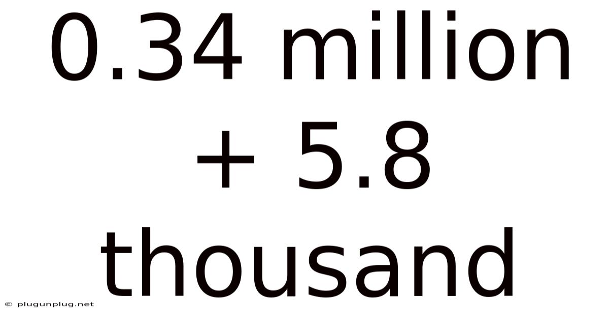 0.34 Million + 5.8 Thousand