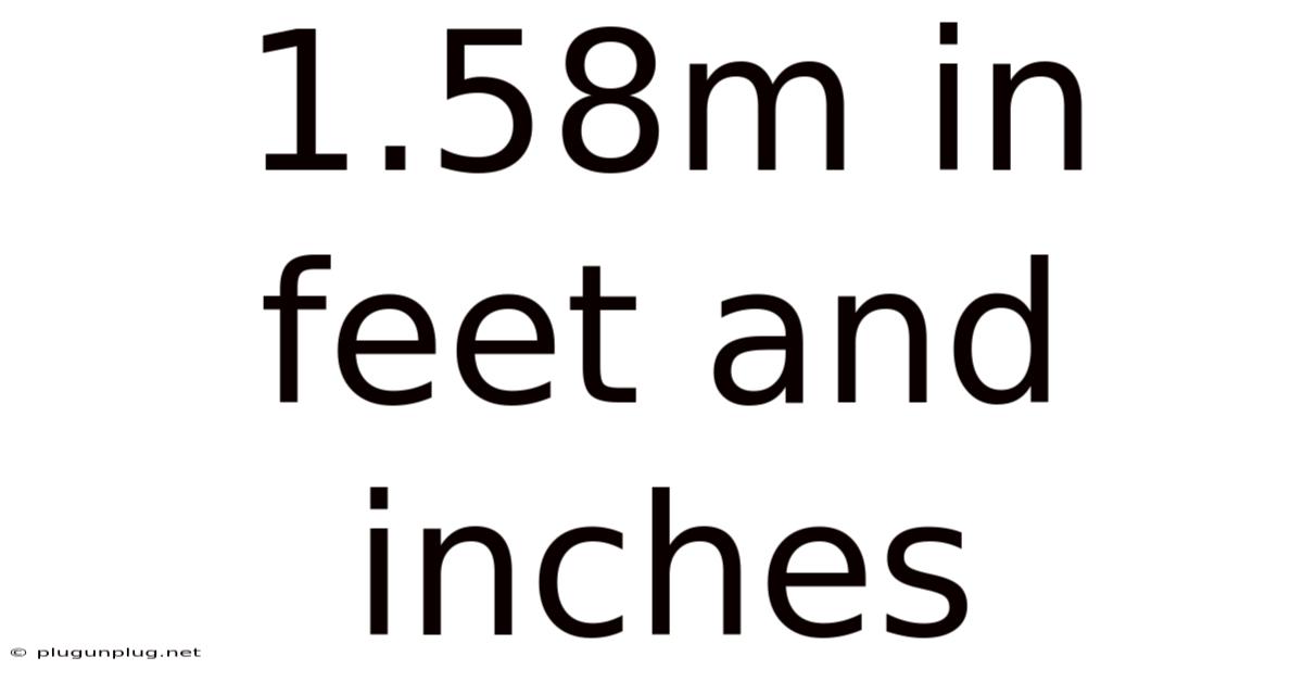1.58m In Feet And Inches