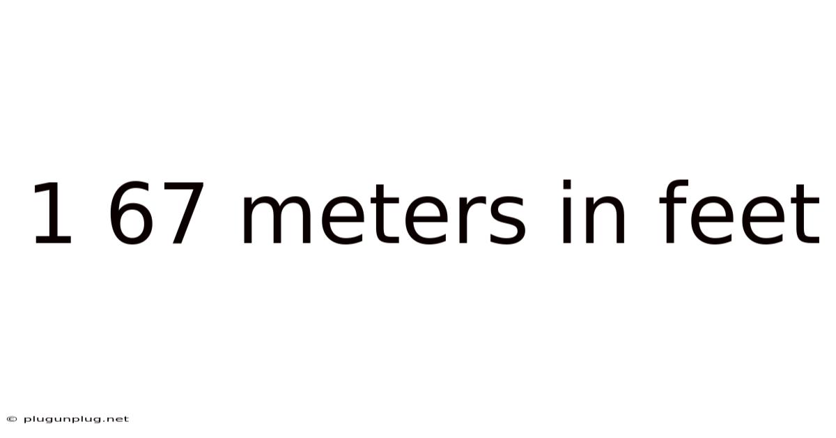 1 67 Meters In Feet