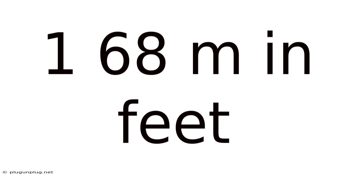 1 68 M In Feet