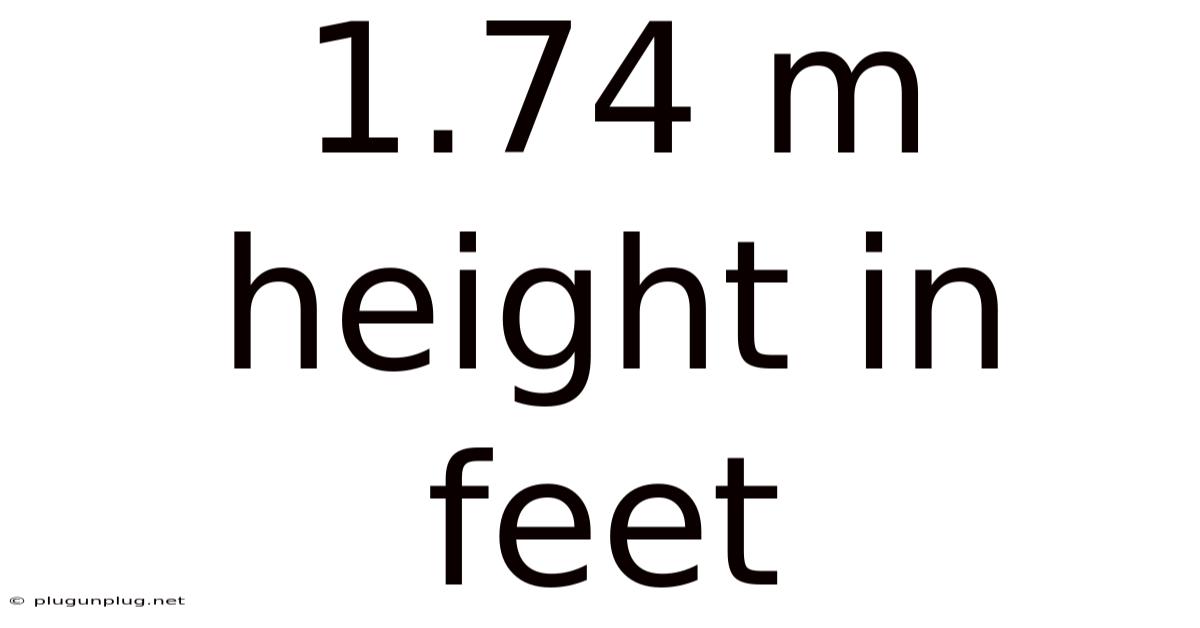1.74 M Height In Feet