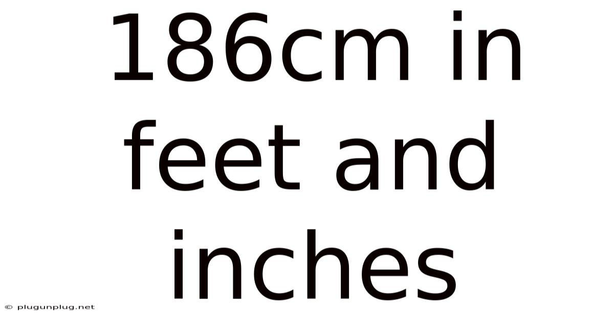 186cm In Feet And Inches