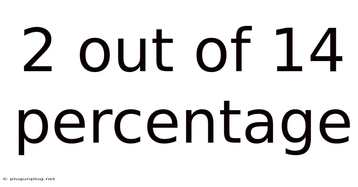2 Out Of 14 Percentage