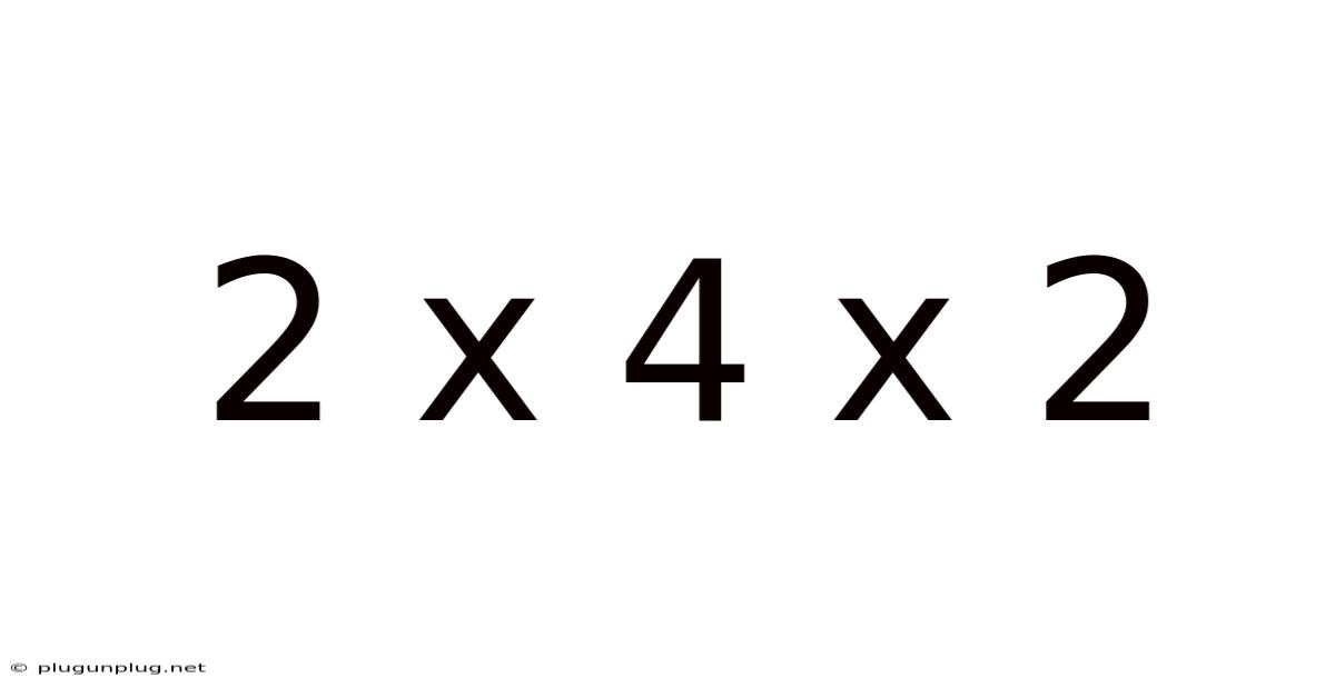 2 X 4 X 2