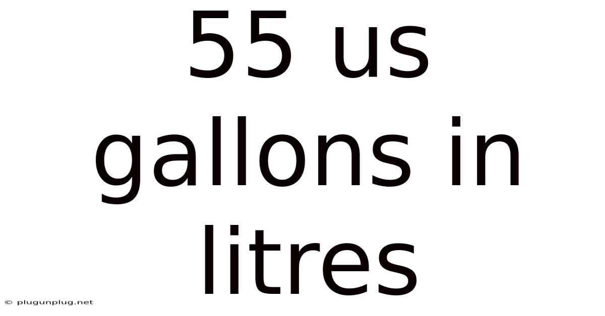 55 Us Gallons In Litres