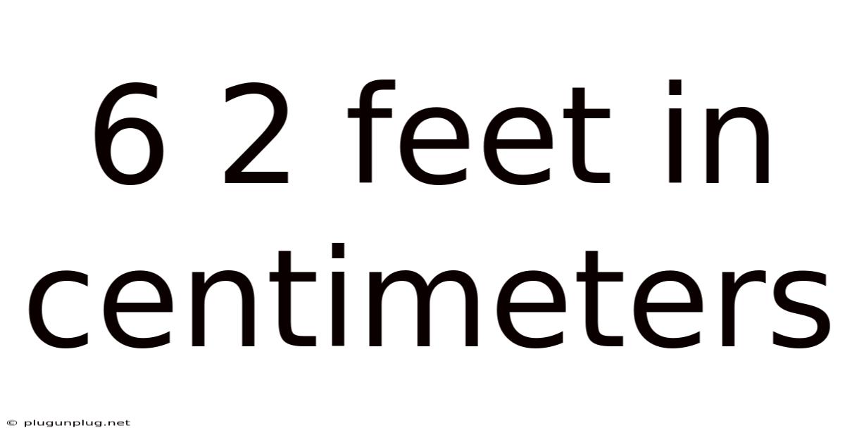 6 2 Feet In Centimeters
