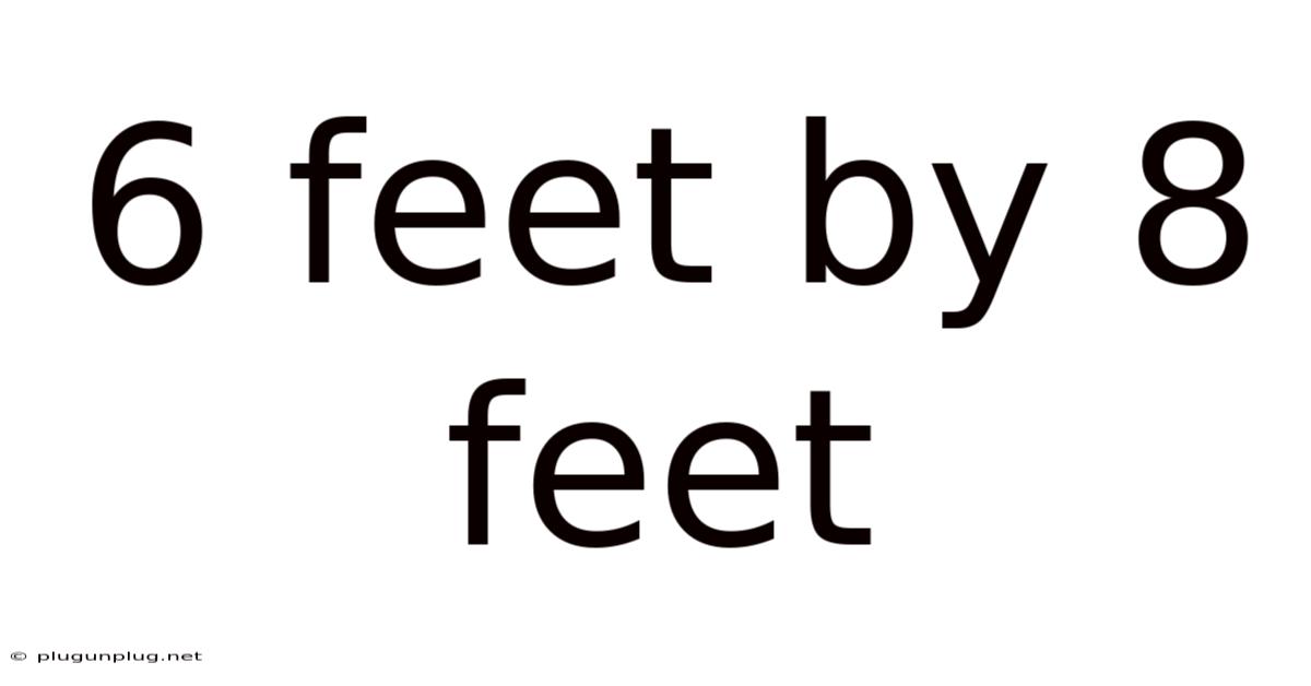 6 Feet By 8 Feet