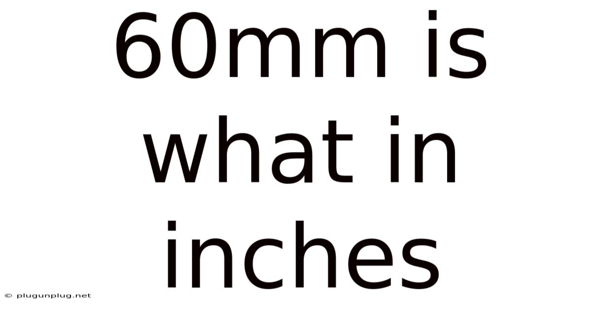 60mm Is What In Inches