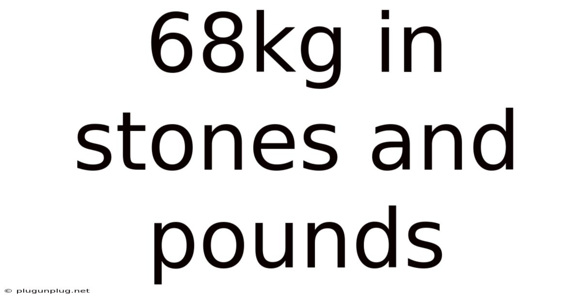 68kg In Stones And Pounds