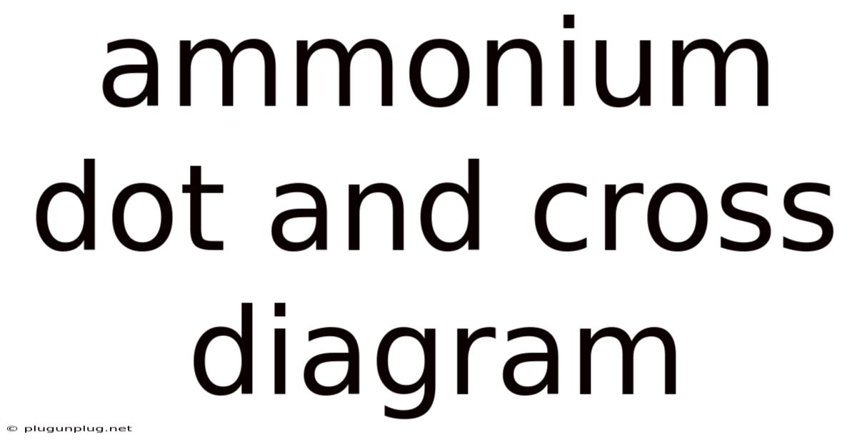 Ammonium Dot And Cross Diagram