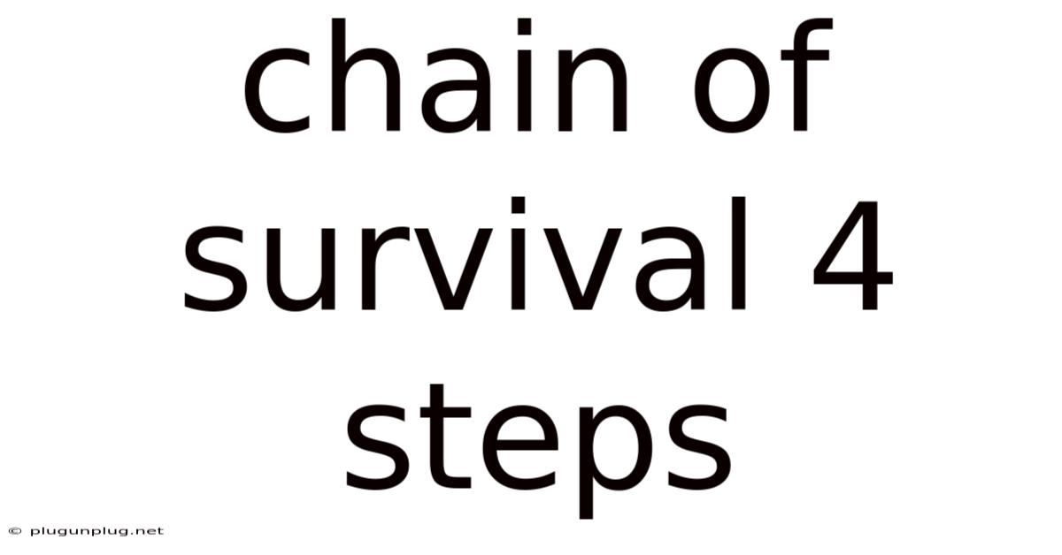 Chain Of Survival 4 Steps