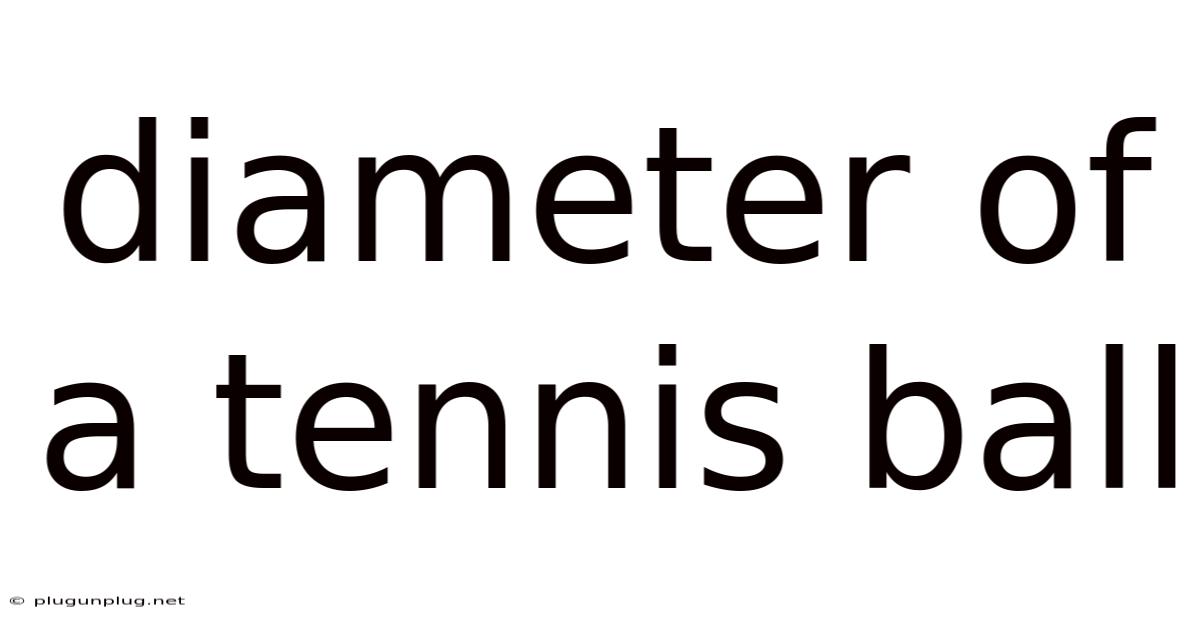 Diameter Of A Tennis Ball