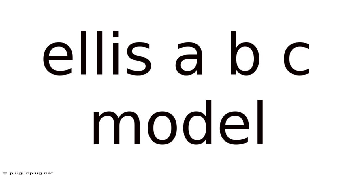 Ellis A B C Model