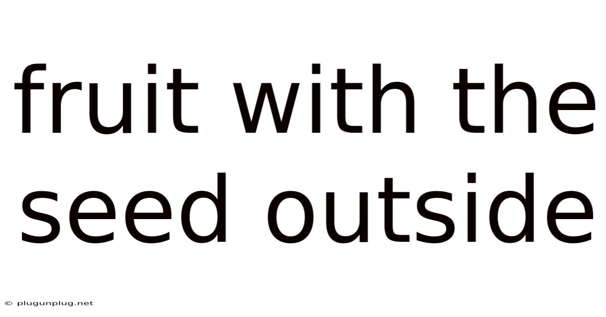 Fruit With The Seed Outside