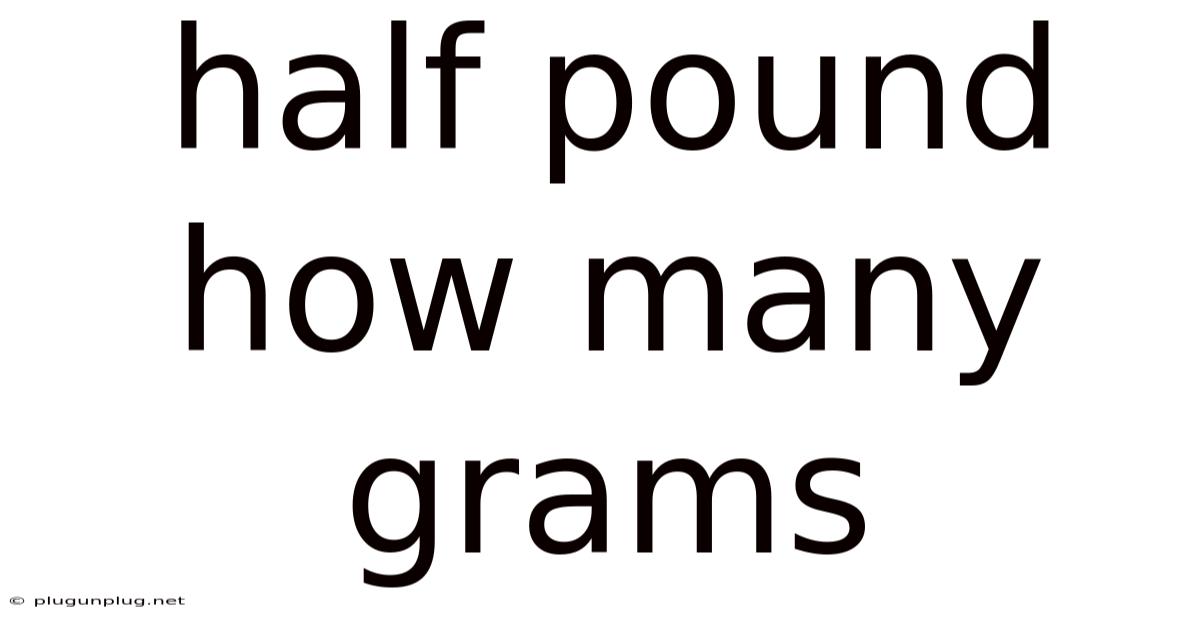 Half Pound How Many Grams