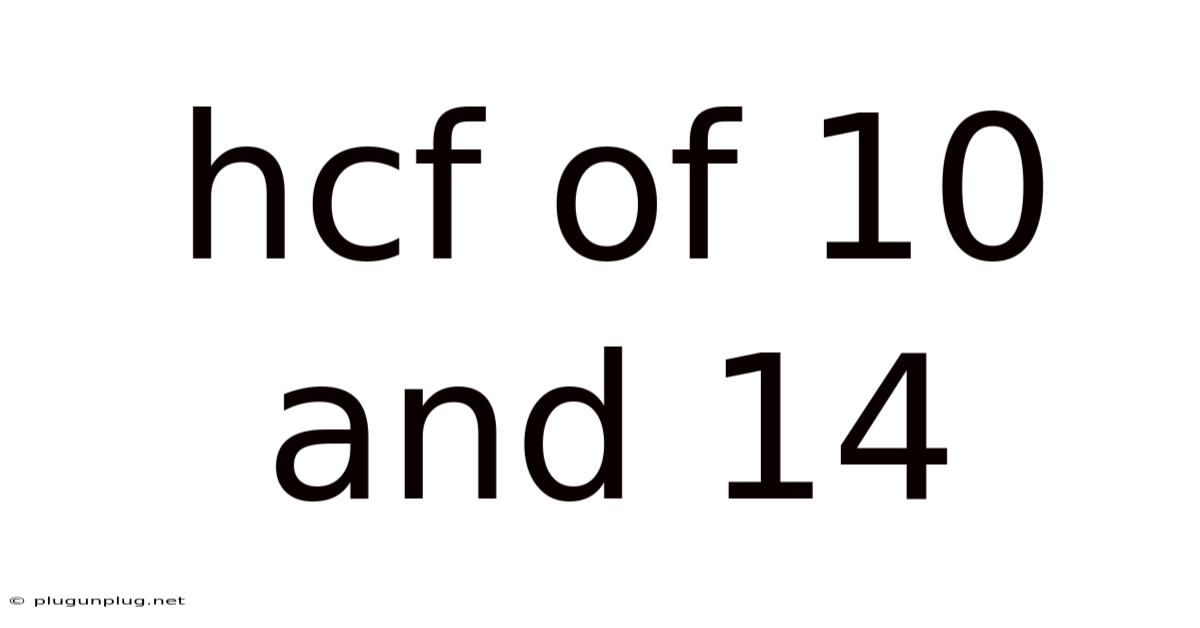 Hcf Of 10 And 14