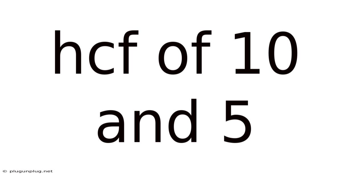 Hcf Of 10 And 5