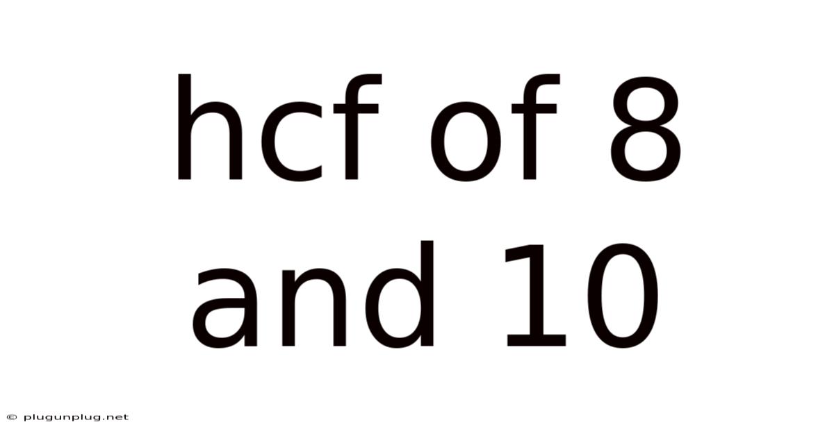 Hcf Of 8 And 10