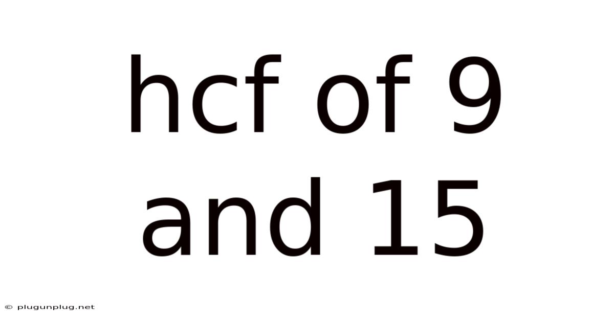 Hcf Of 9 And 15