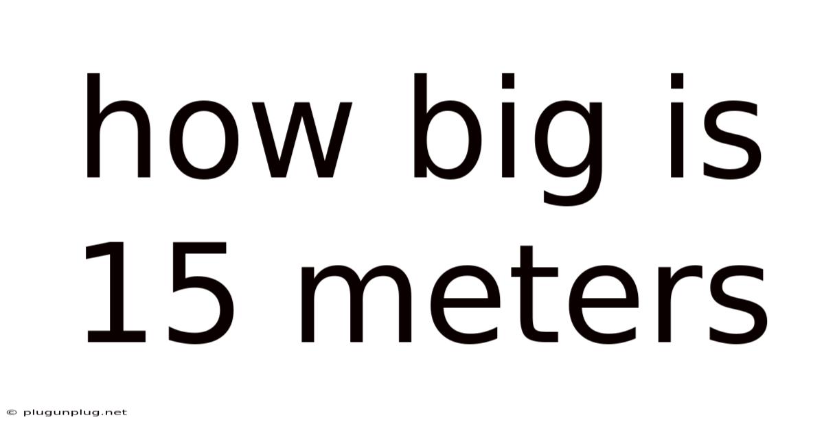 How Big Is 15 Meters