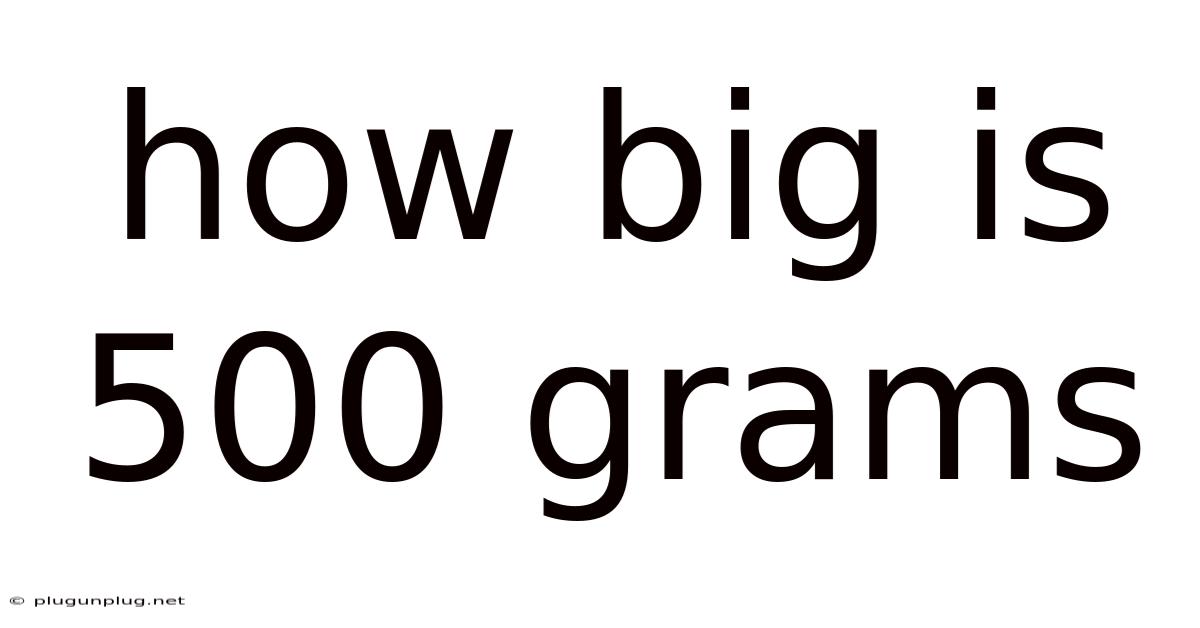 How Big Is 500 Grams