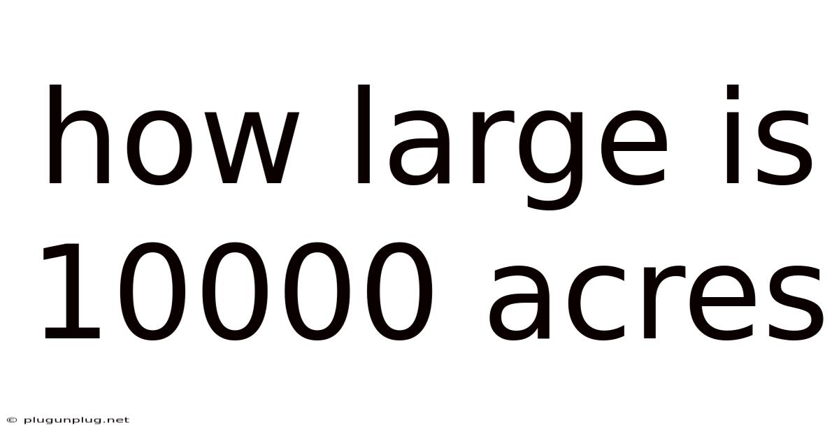 How Large Is 10000 Acres