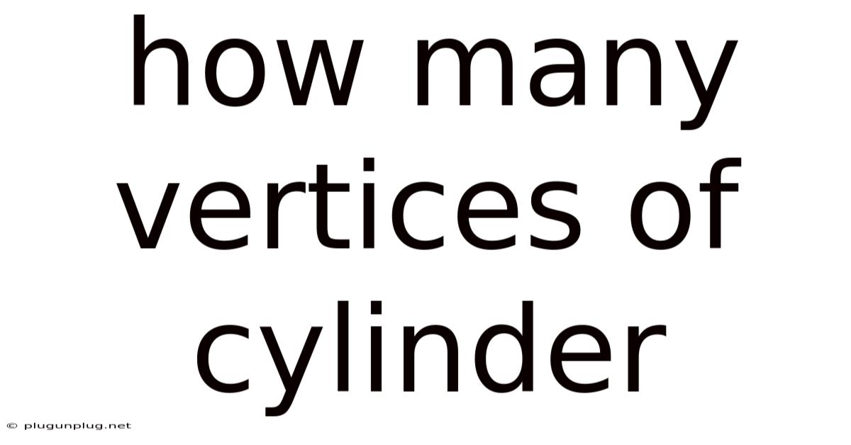 How Many Vertices Of Cylinder