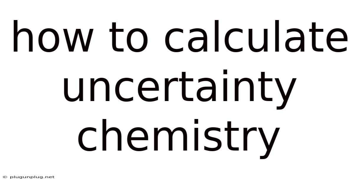 How To Calculate Uncertainty Chemistry