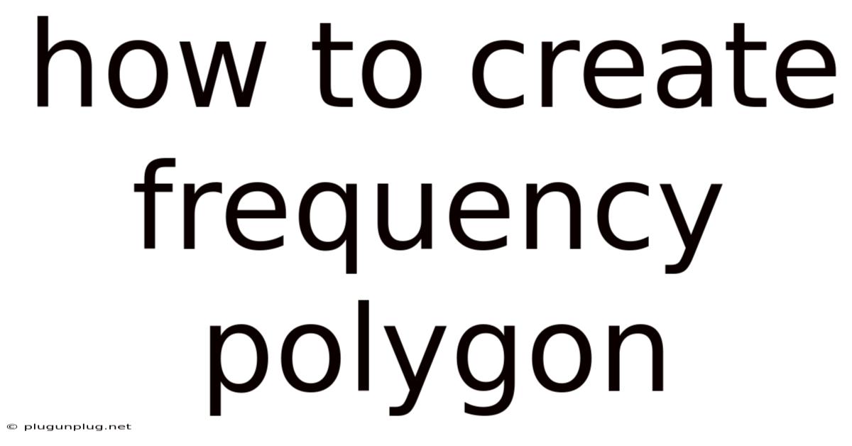 How To Create Frequency Polygon