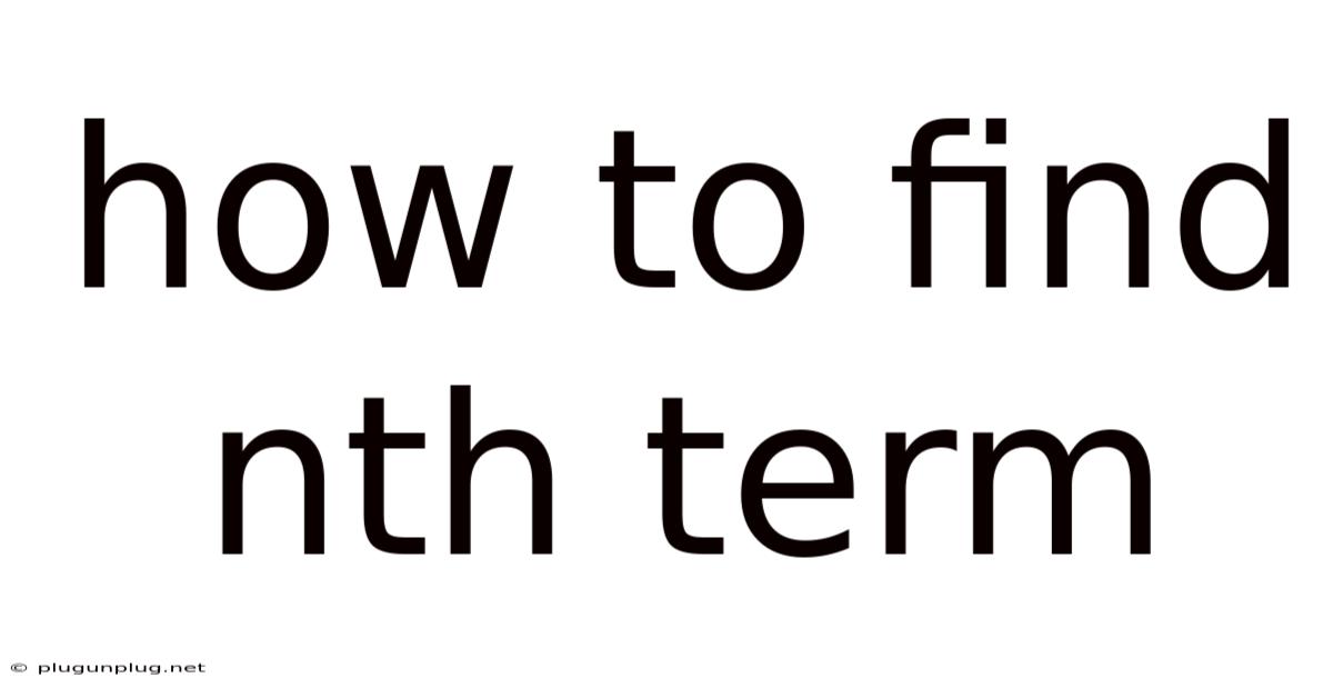 How To Find Nth Term
