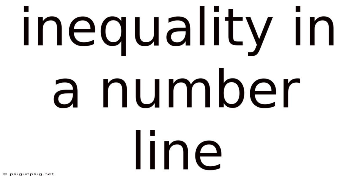 Inequality In A Number Line