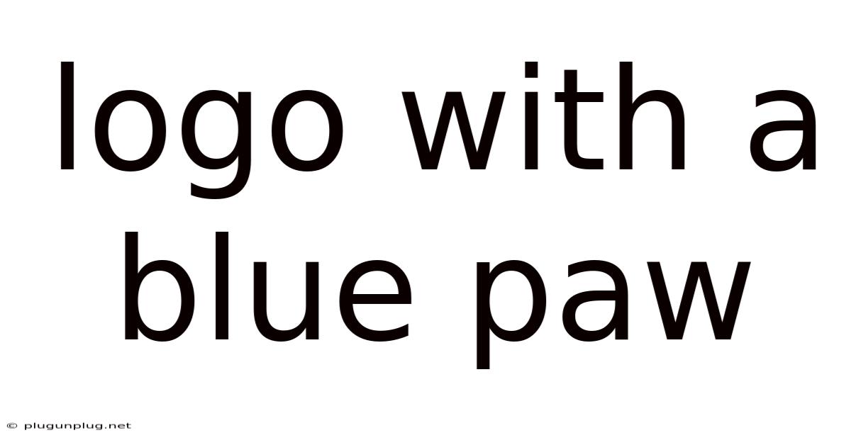 Logo With A Blue Paw