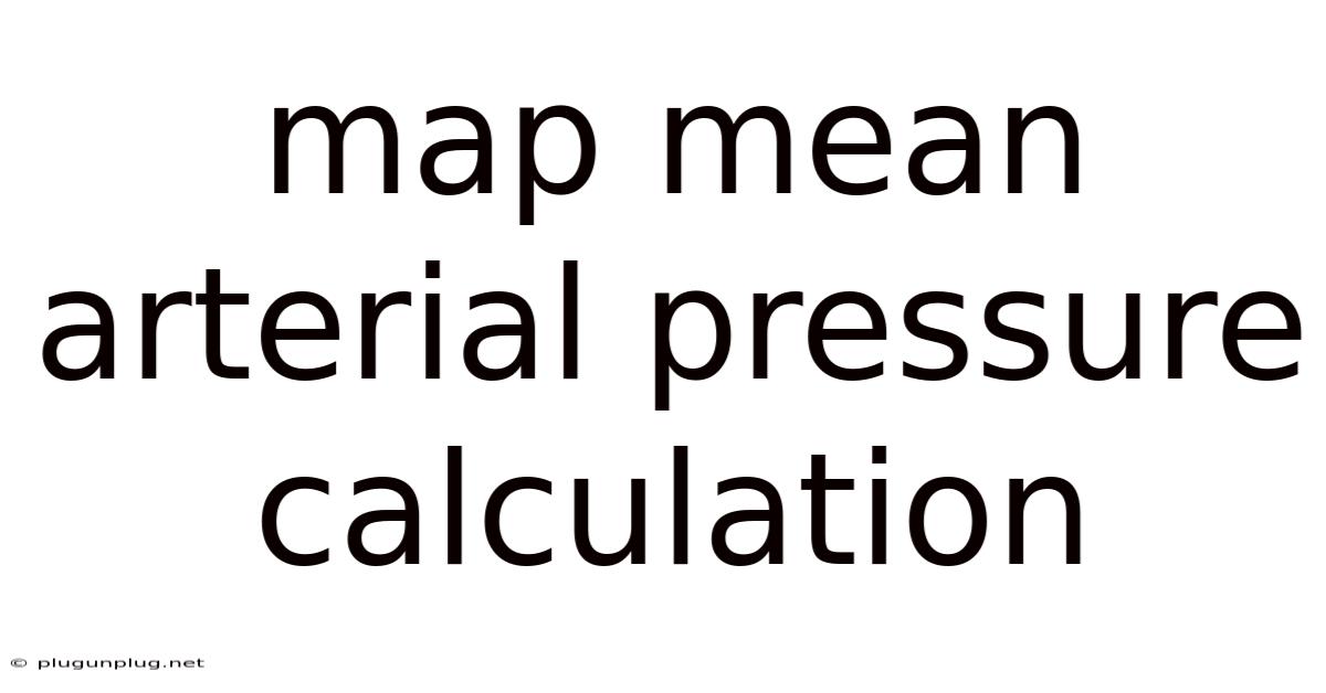 Map Mean Arterial Pressure Calculation
