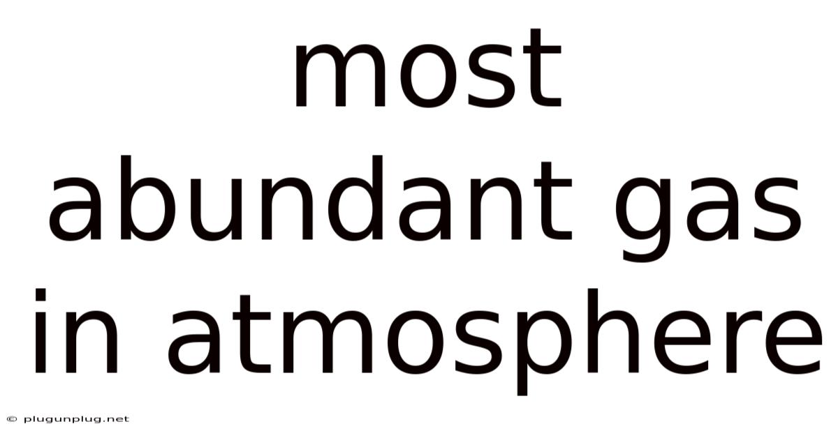 Most Abundant Gas In Atmosphere