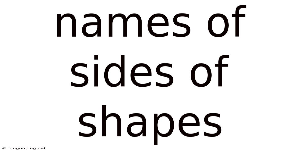 Names Of Sides Of Shapes