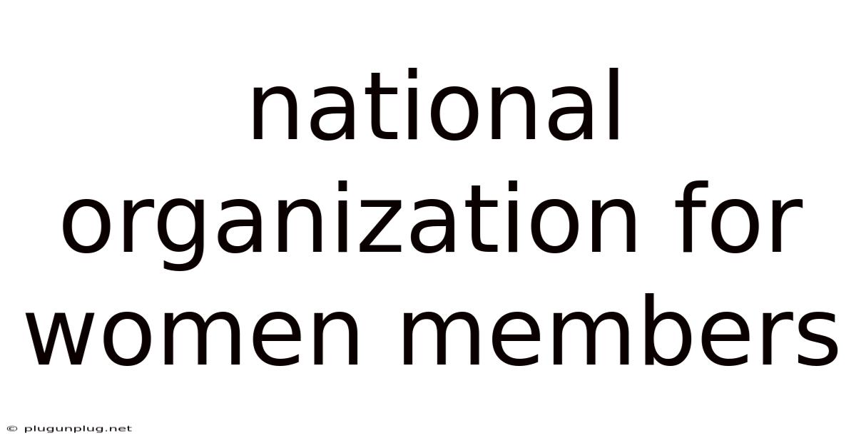 National Organization For Women Members