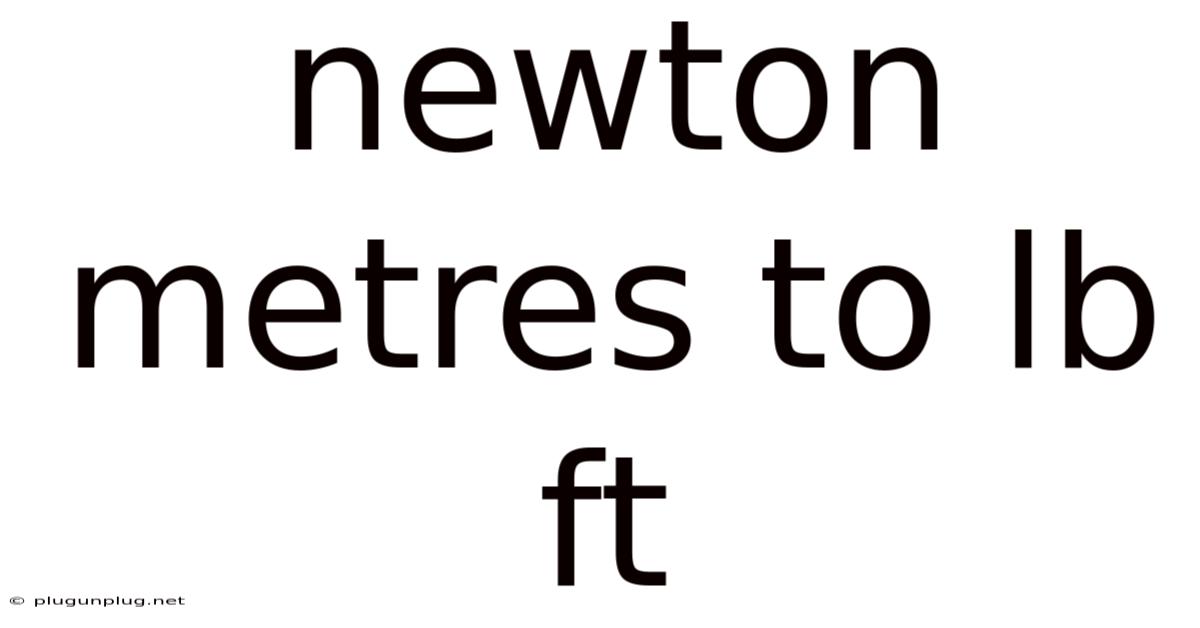 Newton Metres To Lb Ft