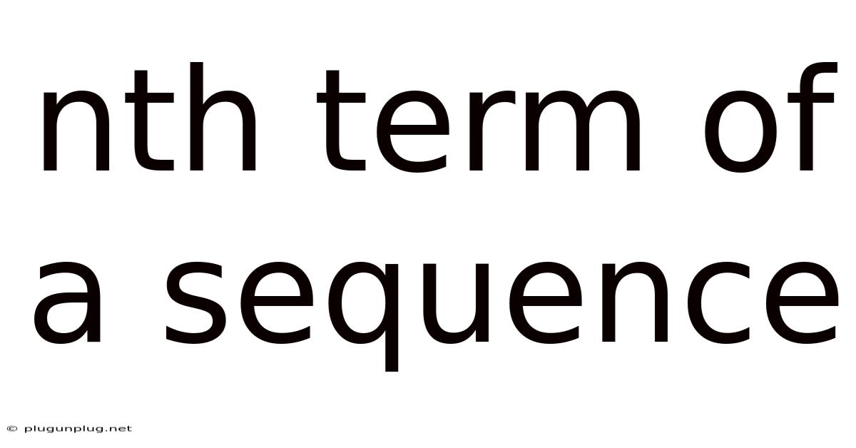 Nth Term Of A Sequence