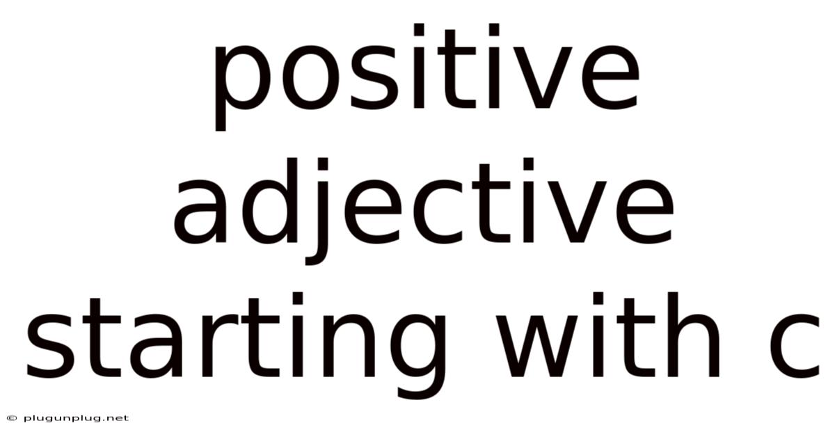 Positive Adjective Starting With C