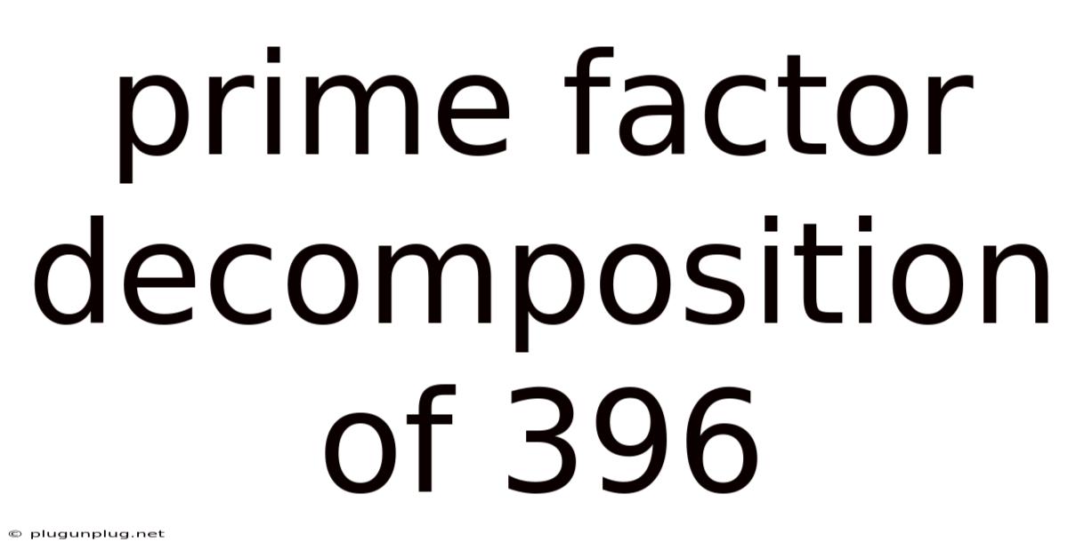 Prime Factor Decomposition Of 396