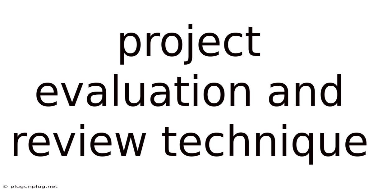 Project Evaluation And Review Technique