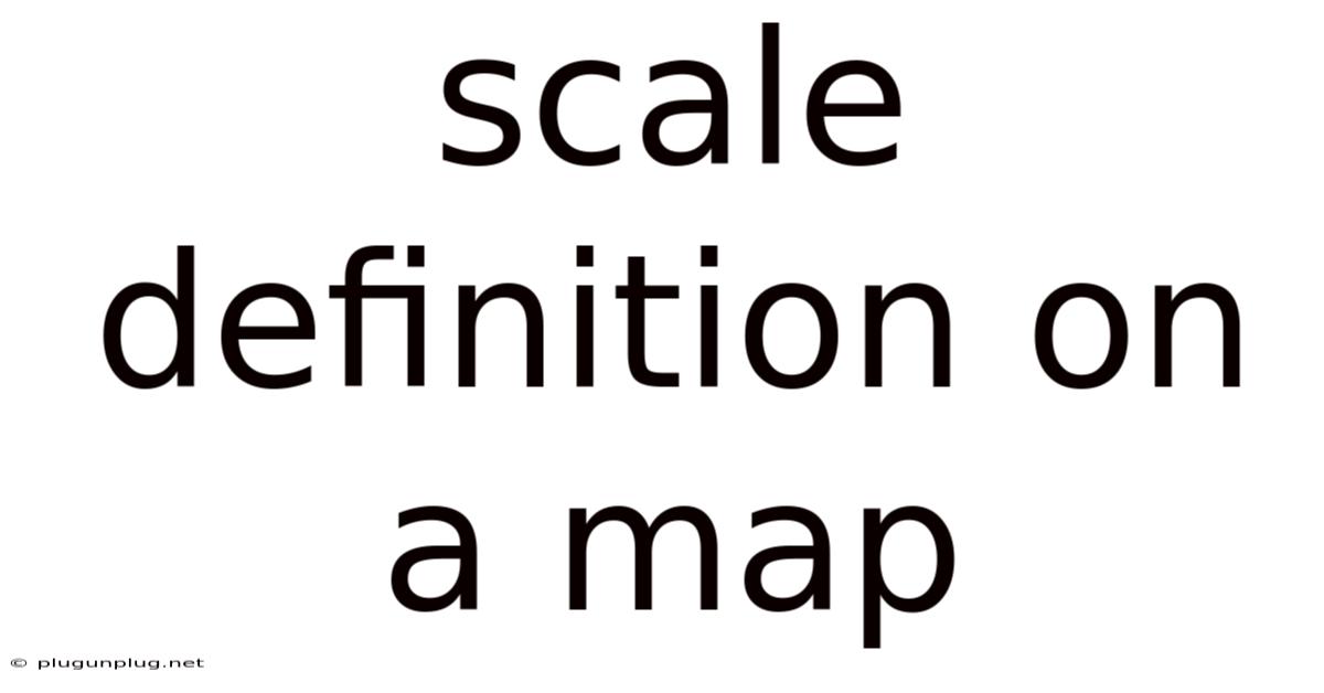 Scale Definition On A Map