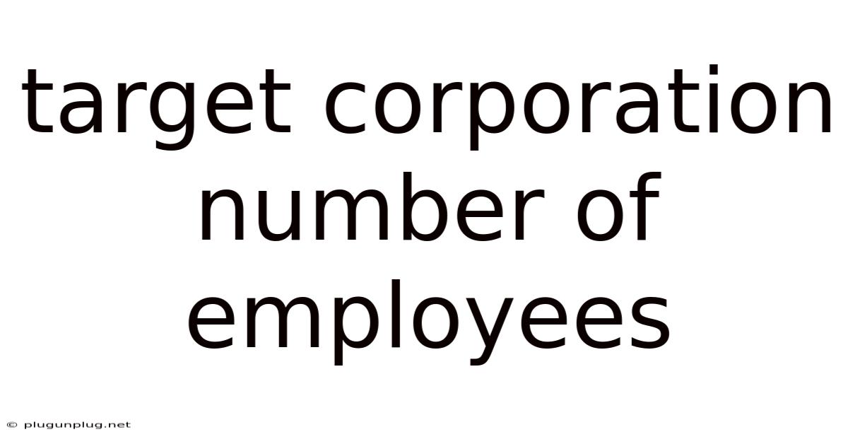 Target Corporation Number Of Employees
