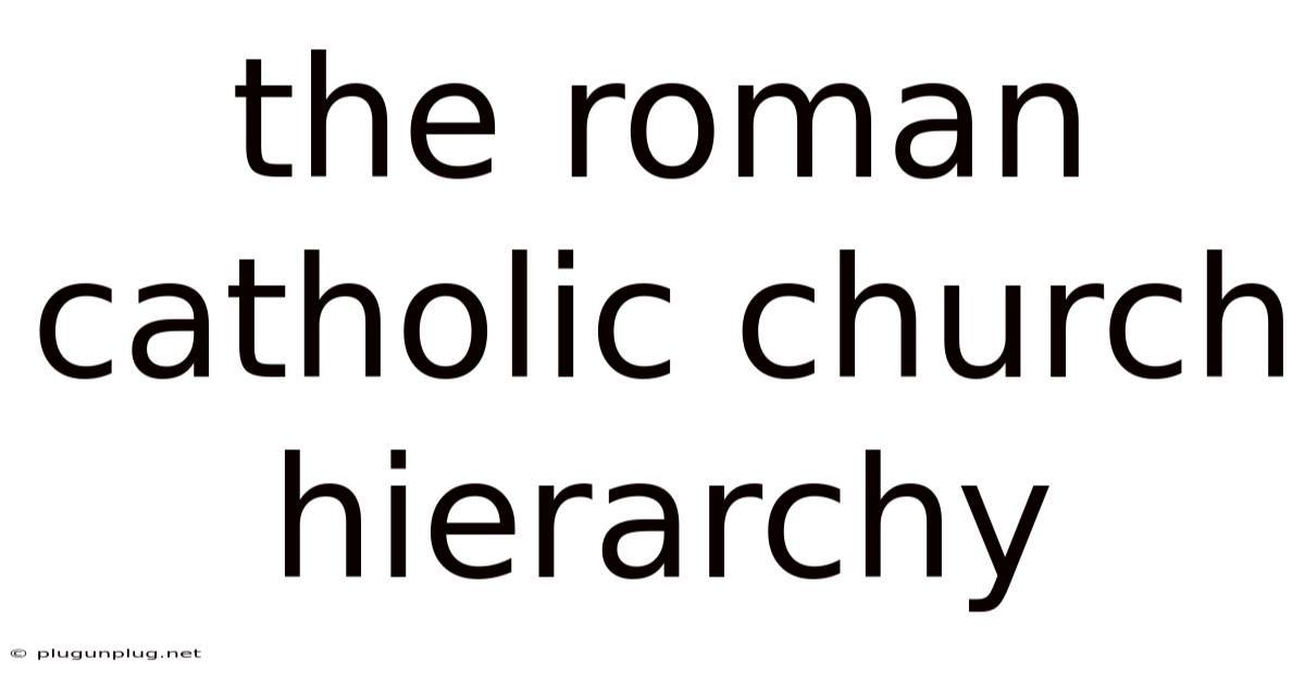 The Roman Catholic Church Hierarchy