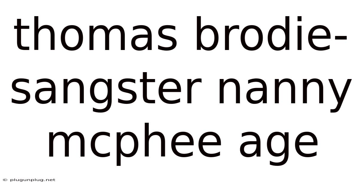 Thomas Brodie-sangster Nanny Mcphee Age