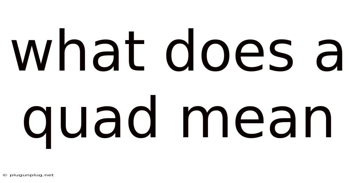 What Does A Quad Mean