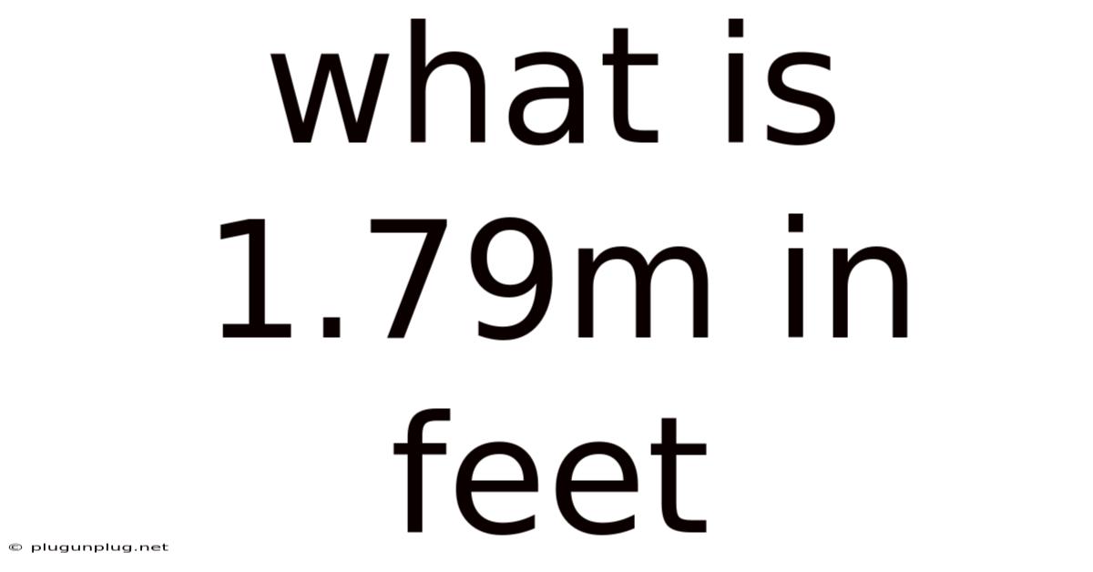 What Is 1.79m In Feet