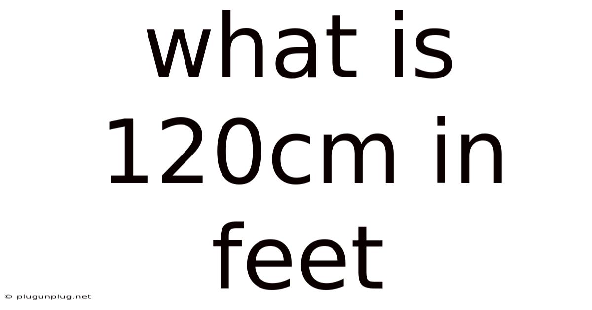 What Is 120cm In Feet