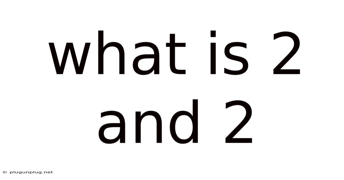What Is 2 And 2