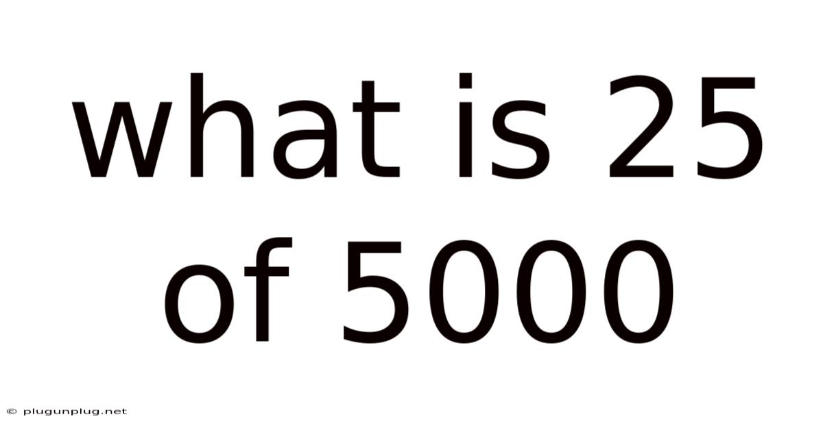 What Is 25 Of 5000